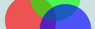 red, green and blue circles on canvas